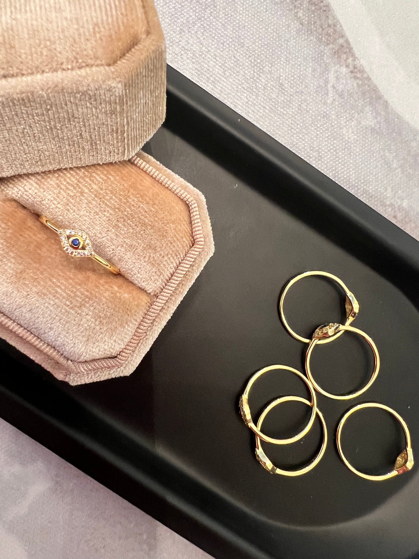 Golden evil eye
