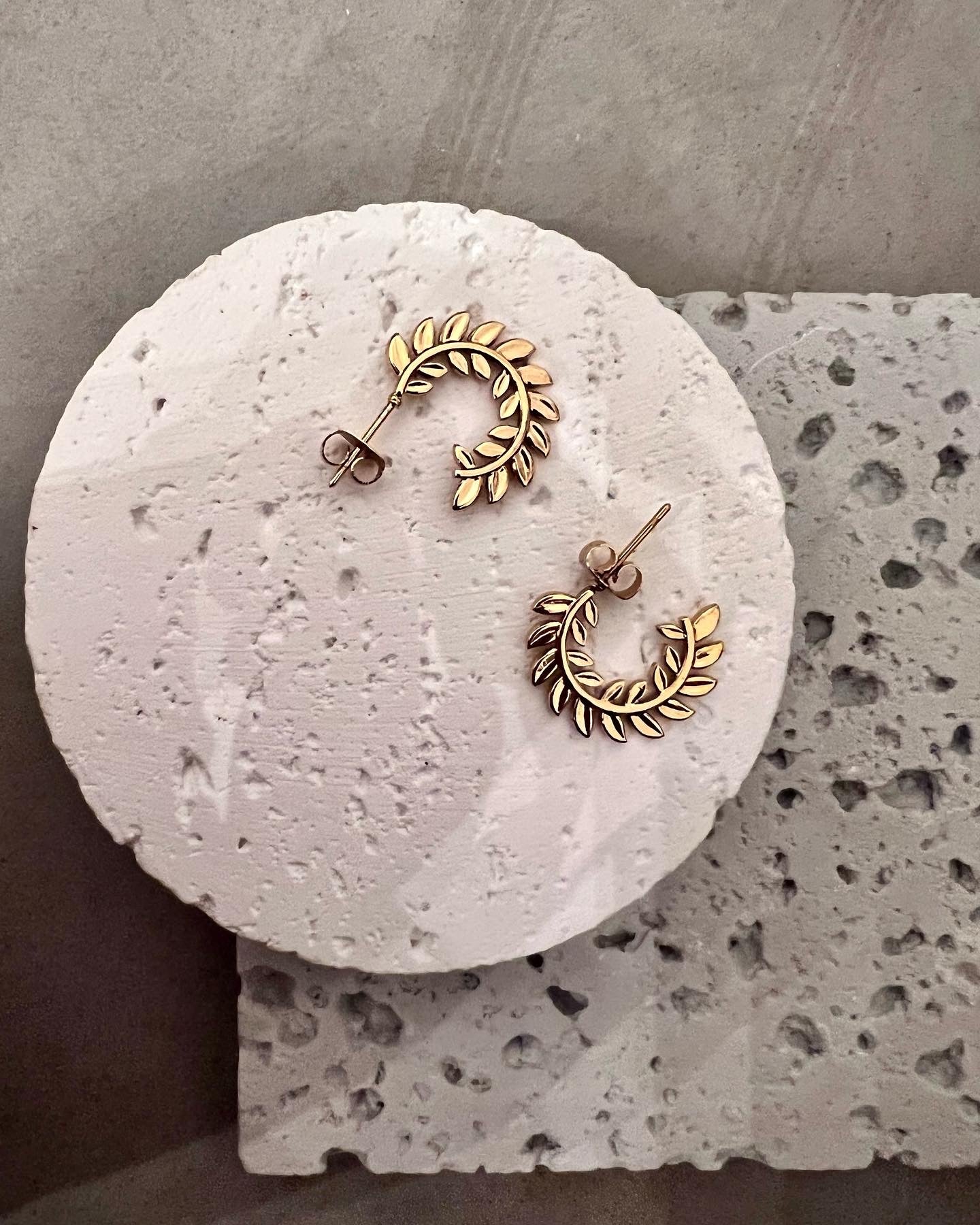 Beauty hoop earrings