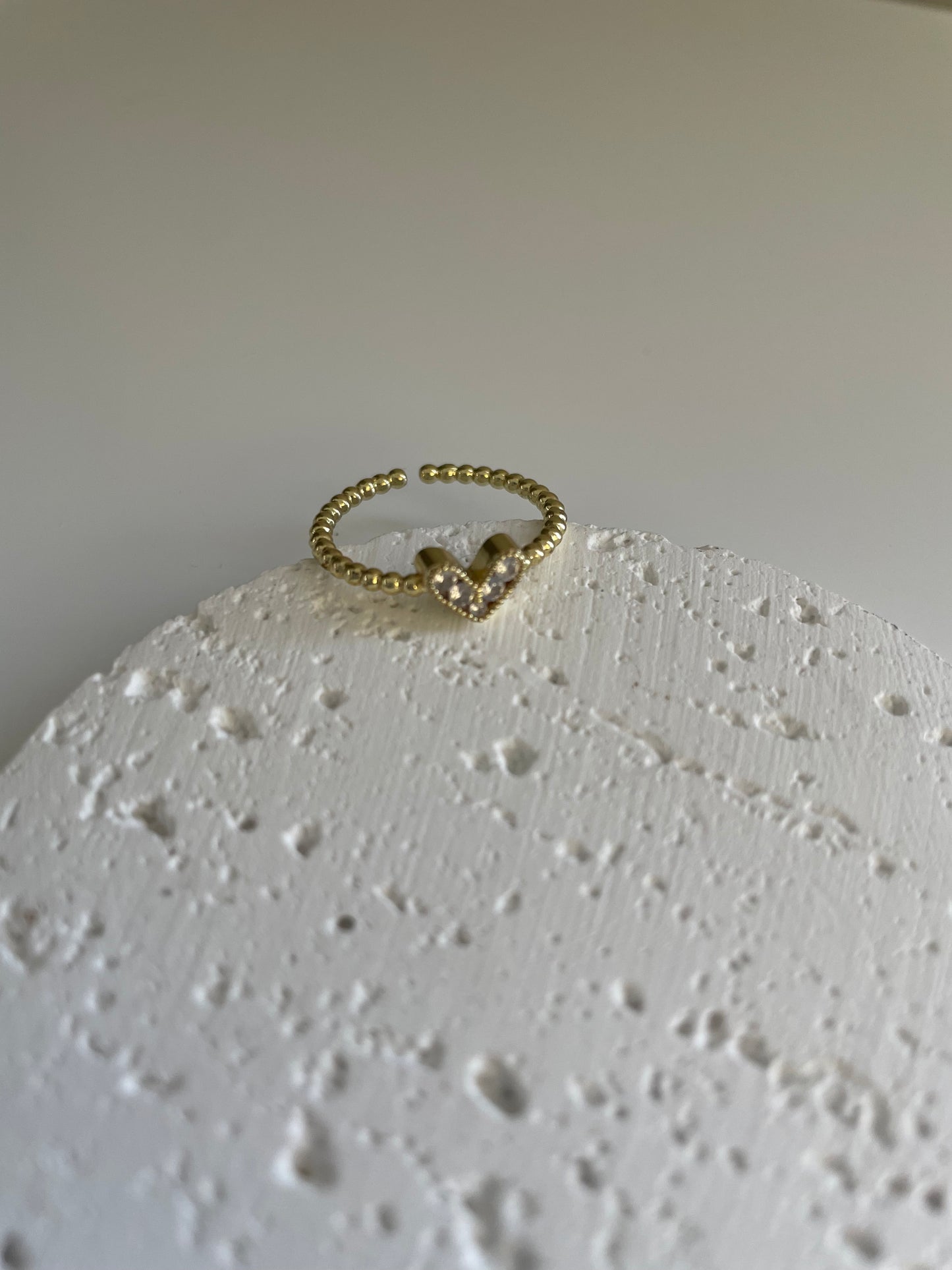 Liso heart ring